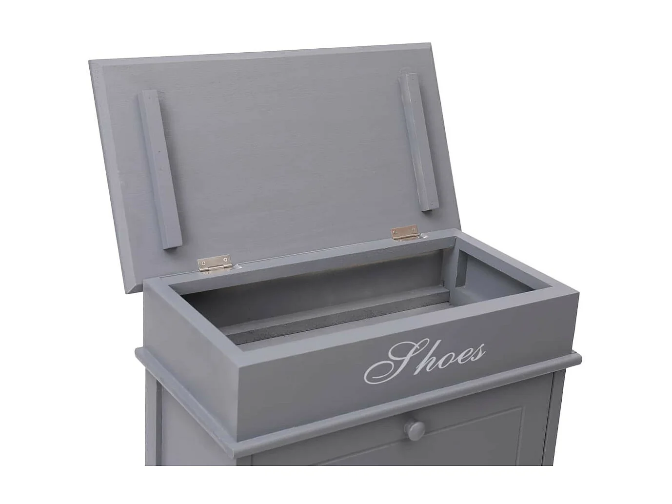 Armoire à chaussures Gris 50 x 28x98 Bois de Paulownia 2