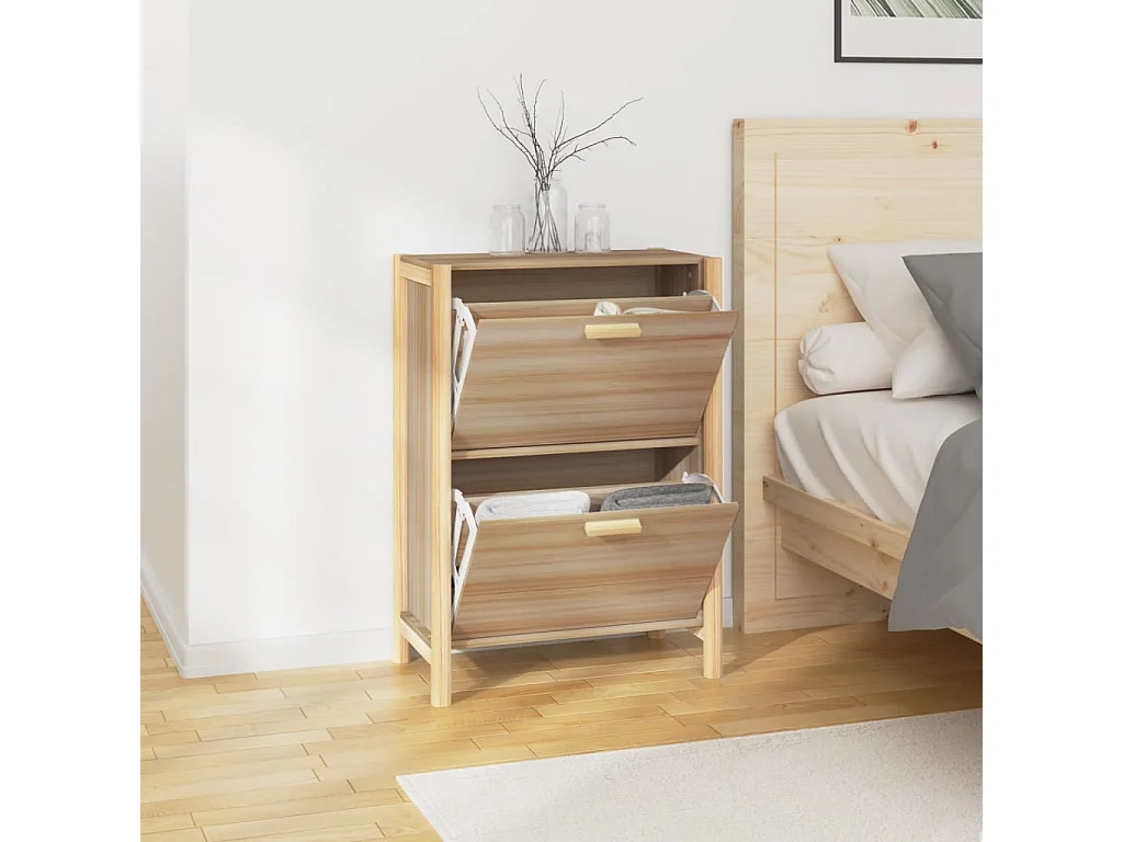 Armoire à chaussures 57,5x33x80 Bois d'ingénierie