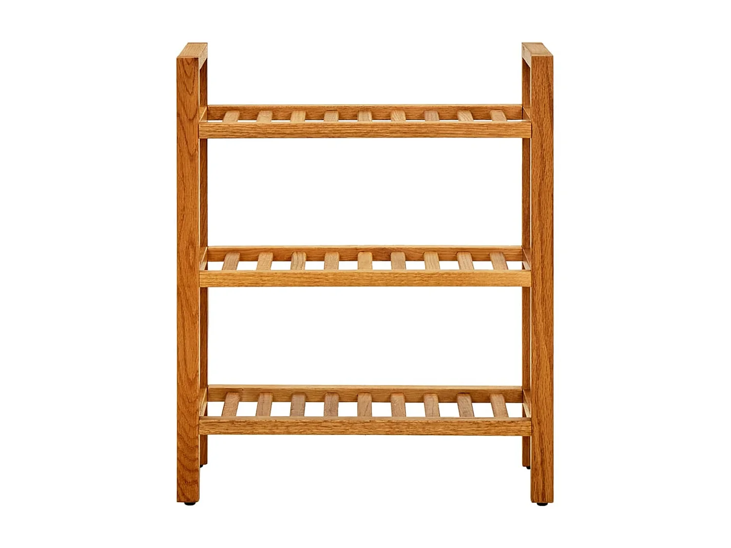 Étagère à chaussures à 3 niveaux 50x27x60 Chêne massif