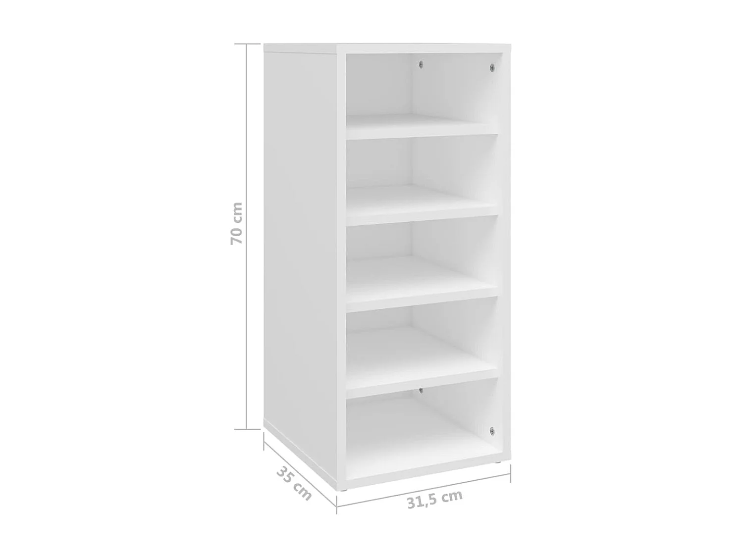 Armoire à chaussures Blanc 31,5x35x70