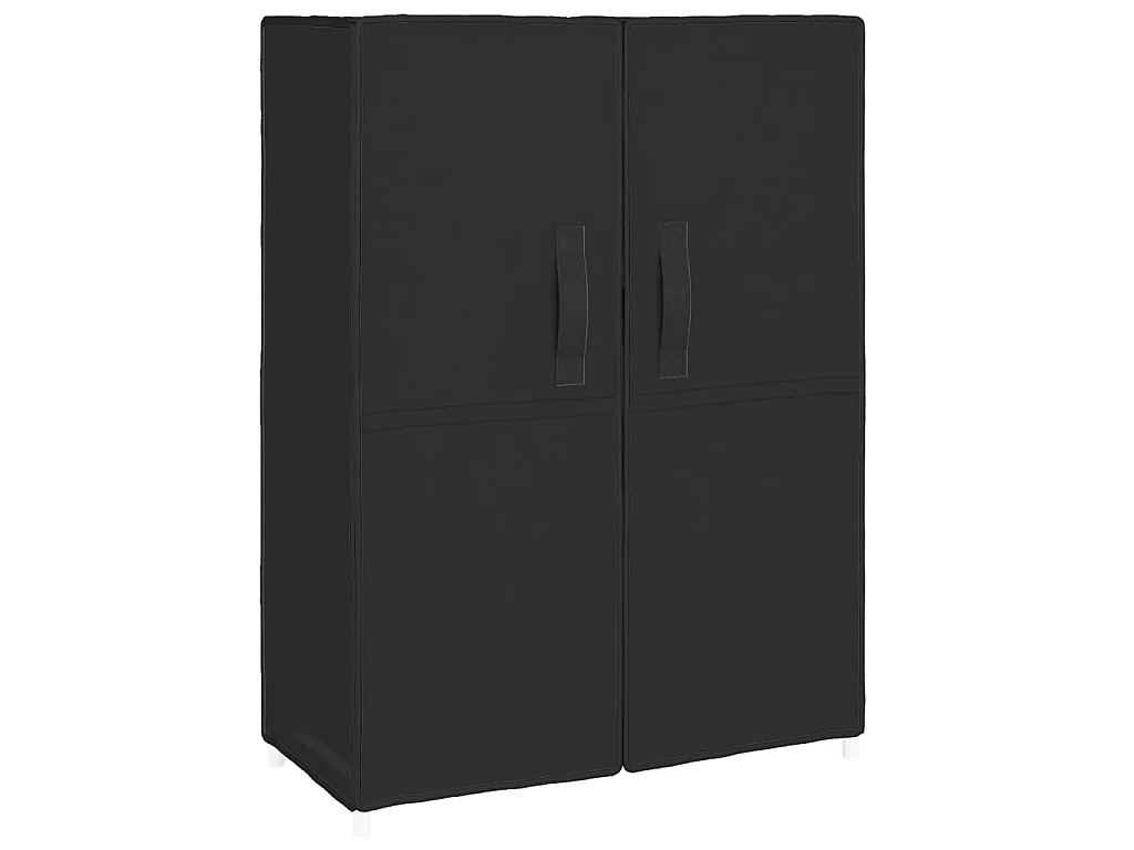 Armoire à chaussures Noir 60x28x90 Tissu