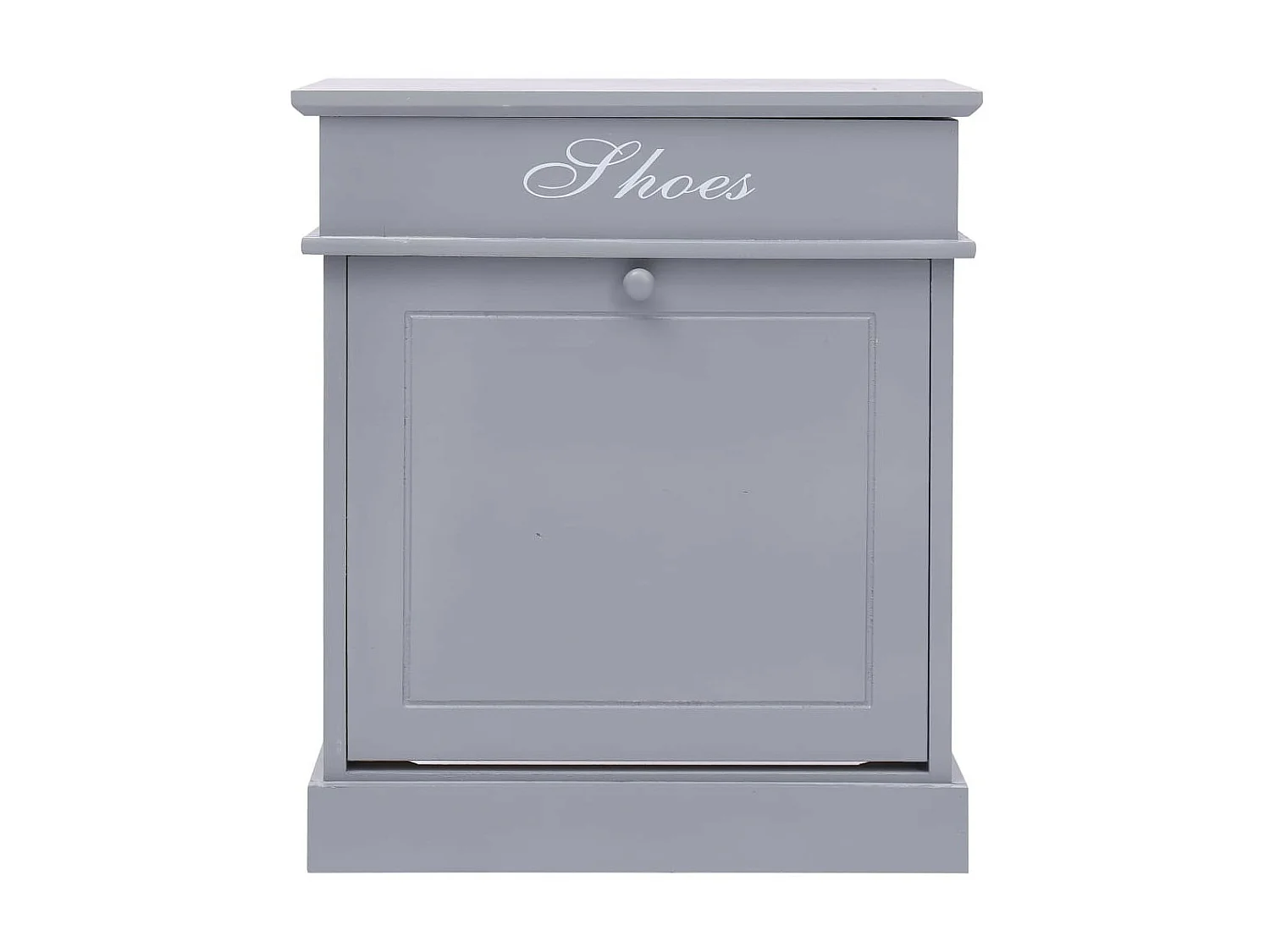 Armoire à chaussures Gris 50 x 28x58 Bois de Paulownia