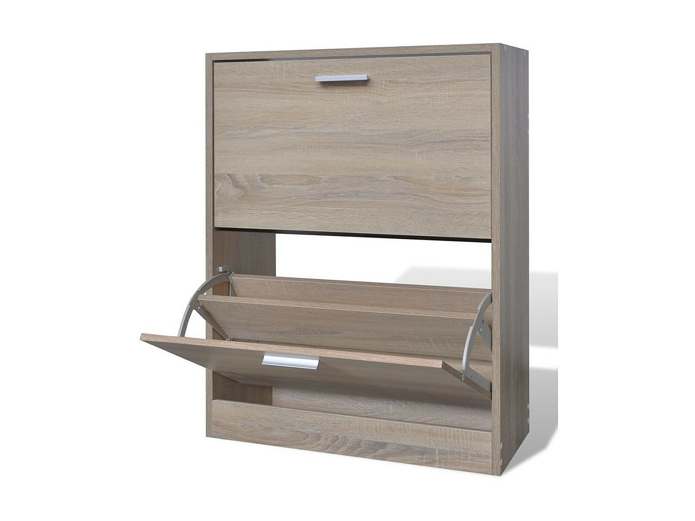 KADIMA DESIGN Bois Meuble à Chaussures Sonoma 12 Paires De Chaussures Patin De Support De Chaussure Commode Couloir Placard