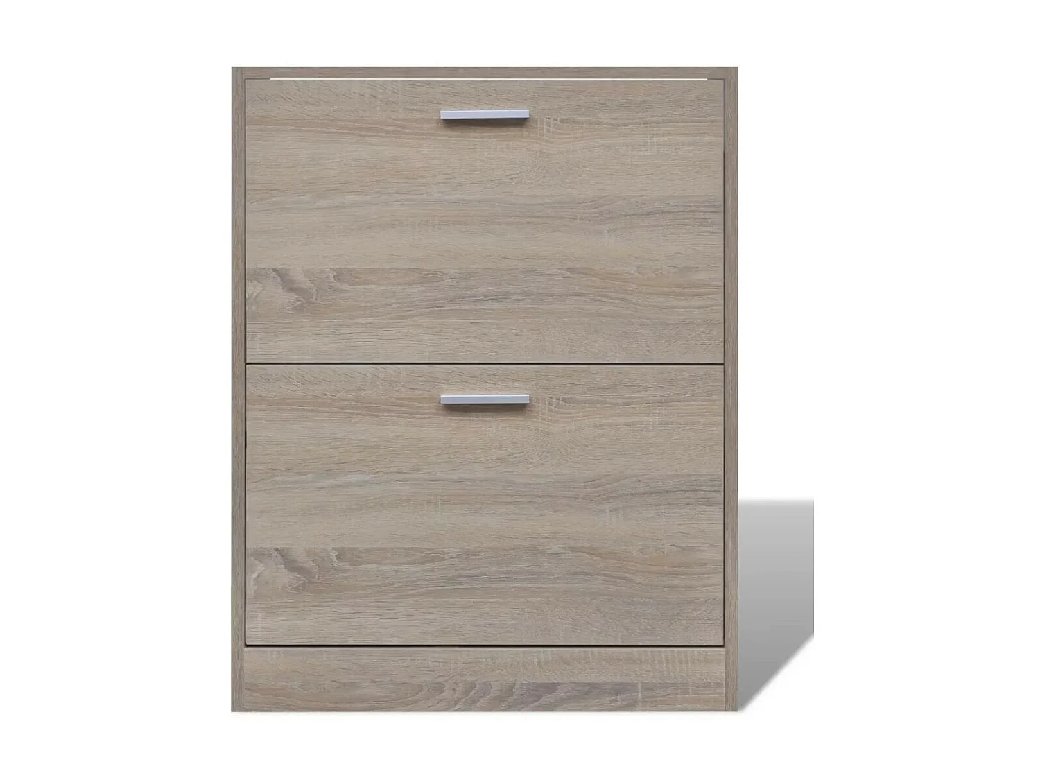 Meuble à chaussures en bois avec 2 compartiments Aspect chêne