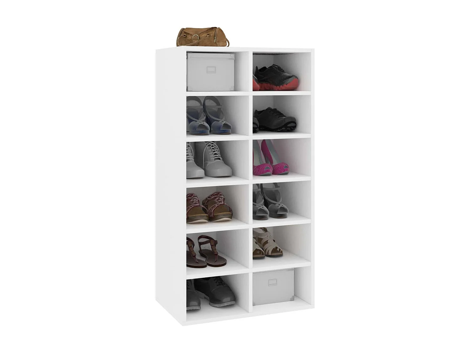 Étagère à chaussures Blanc 54 x 34x100