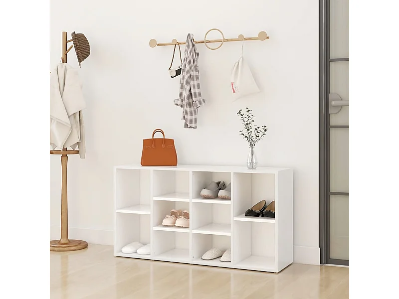 Banc à chaussures Blanc 103x30x54,5