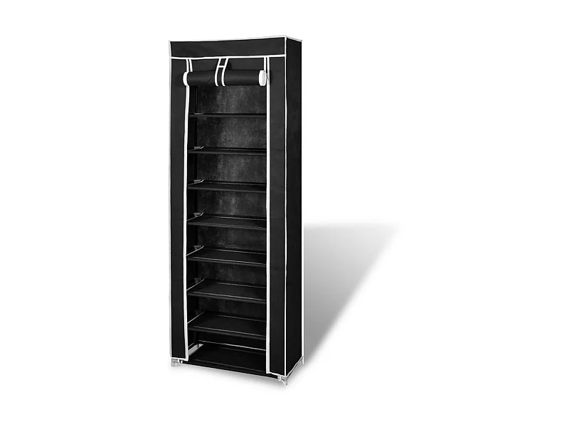 Porte-chaussures étagères 162 x 57x29 Noir