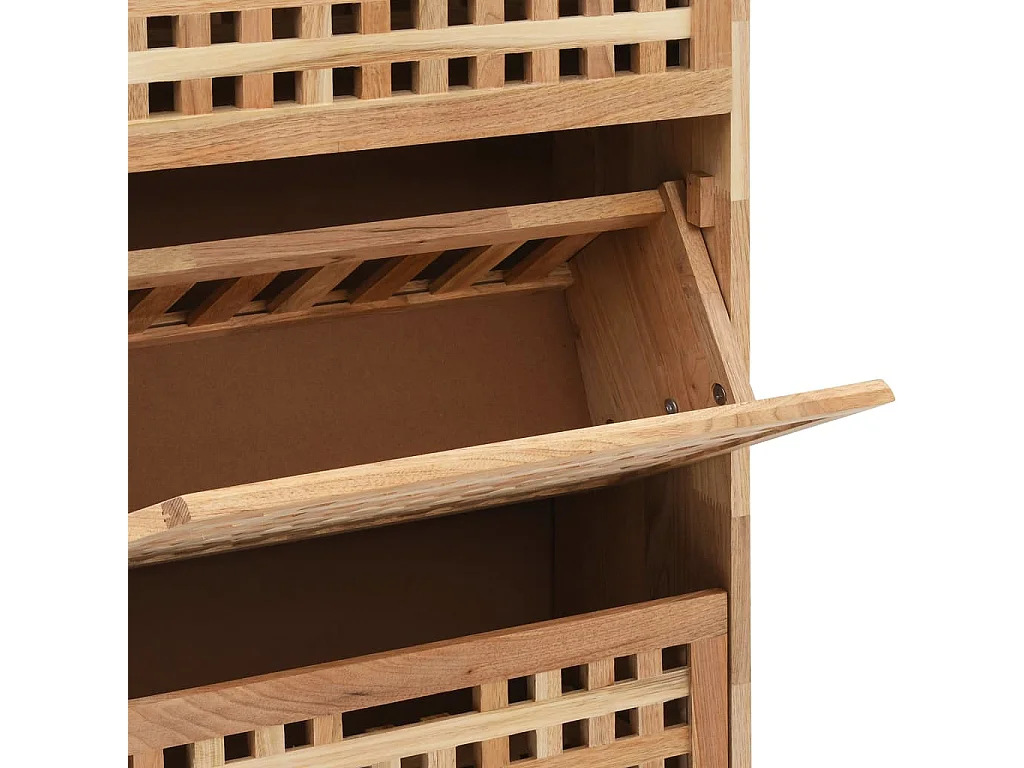 Armoire à chaussures 55x20x104 Bois de noyer massif