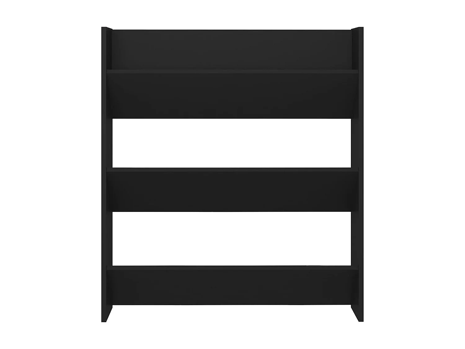 Armoire à chaussures murale en bois kalipé L 80 x H 90 - Format pratique-Noir