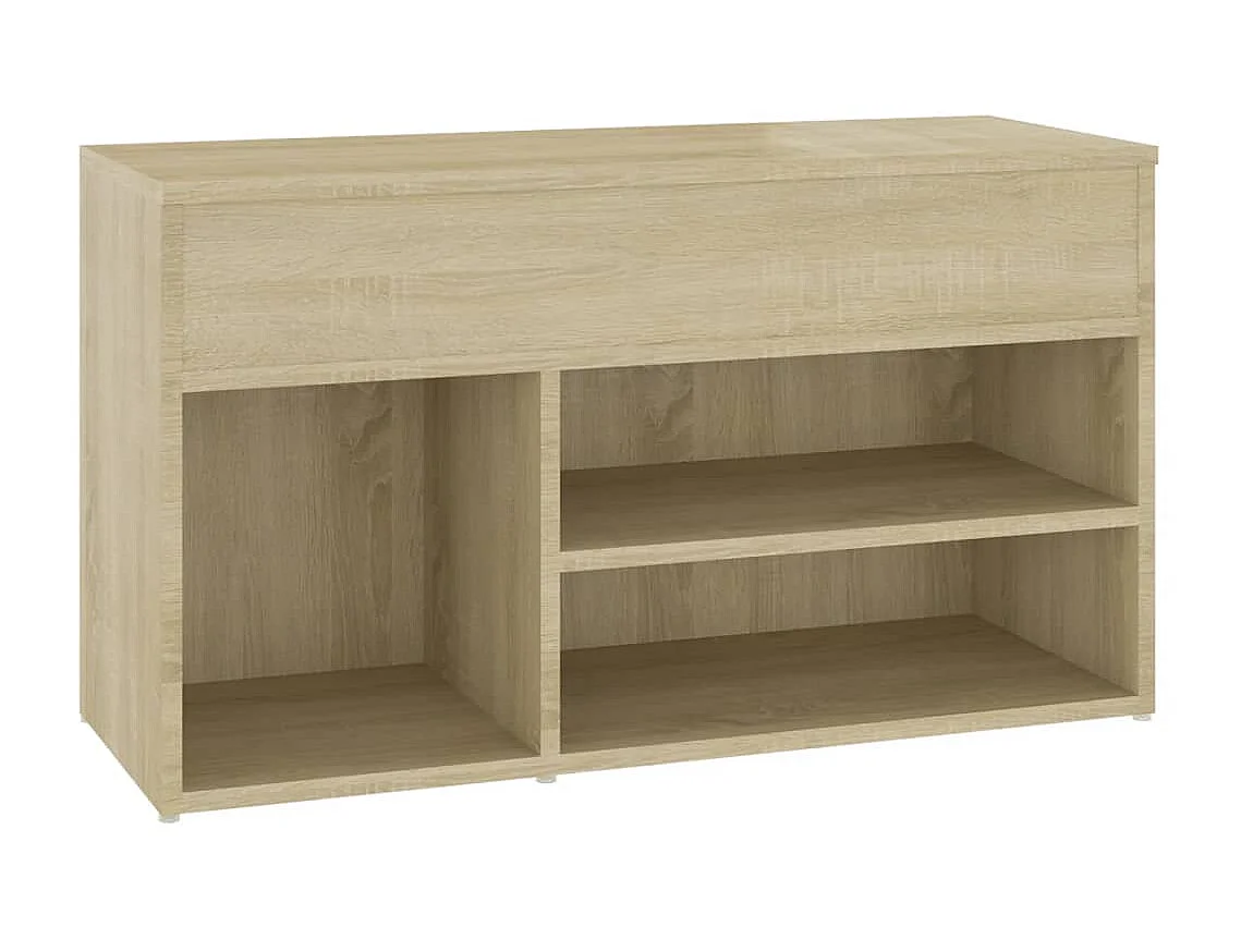 Banc à chaussures Chêne sonoma 80x30x45