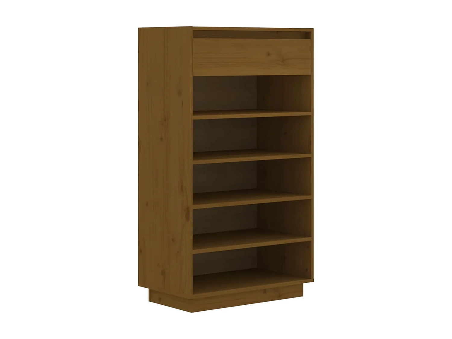 Armoire à chaussures Marron miel 60x34x105 Bois de pin massif