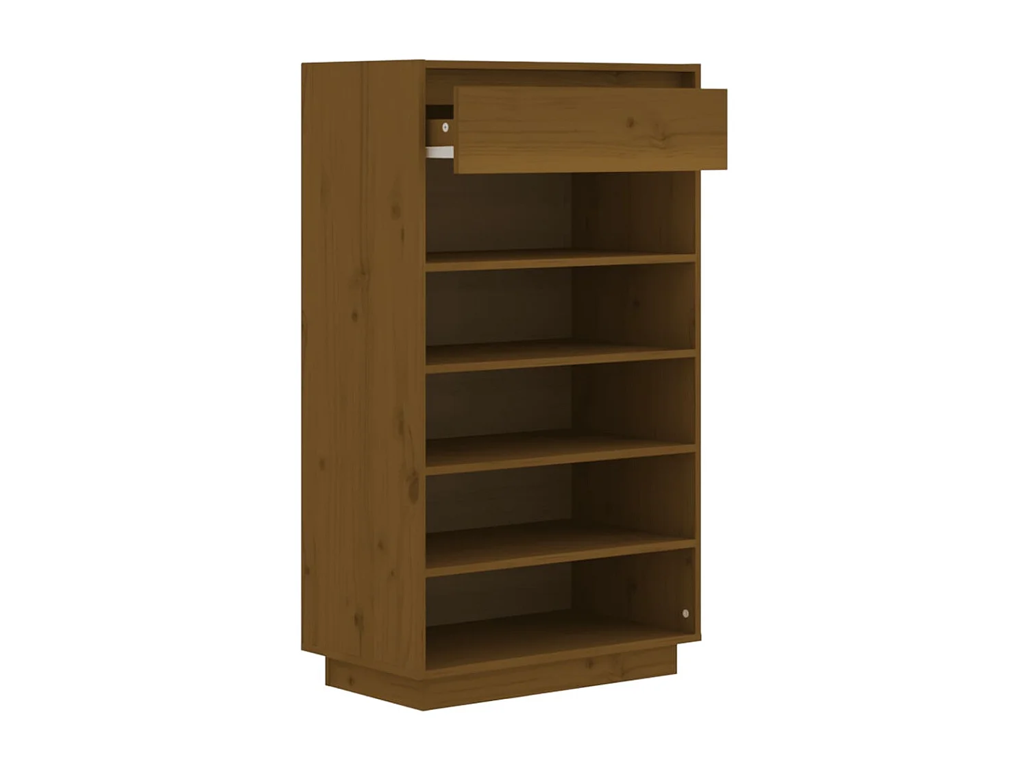 Armoire à chaussures Marron miel 60x34x105 Bois de pin massif