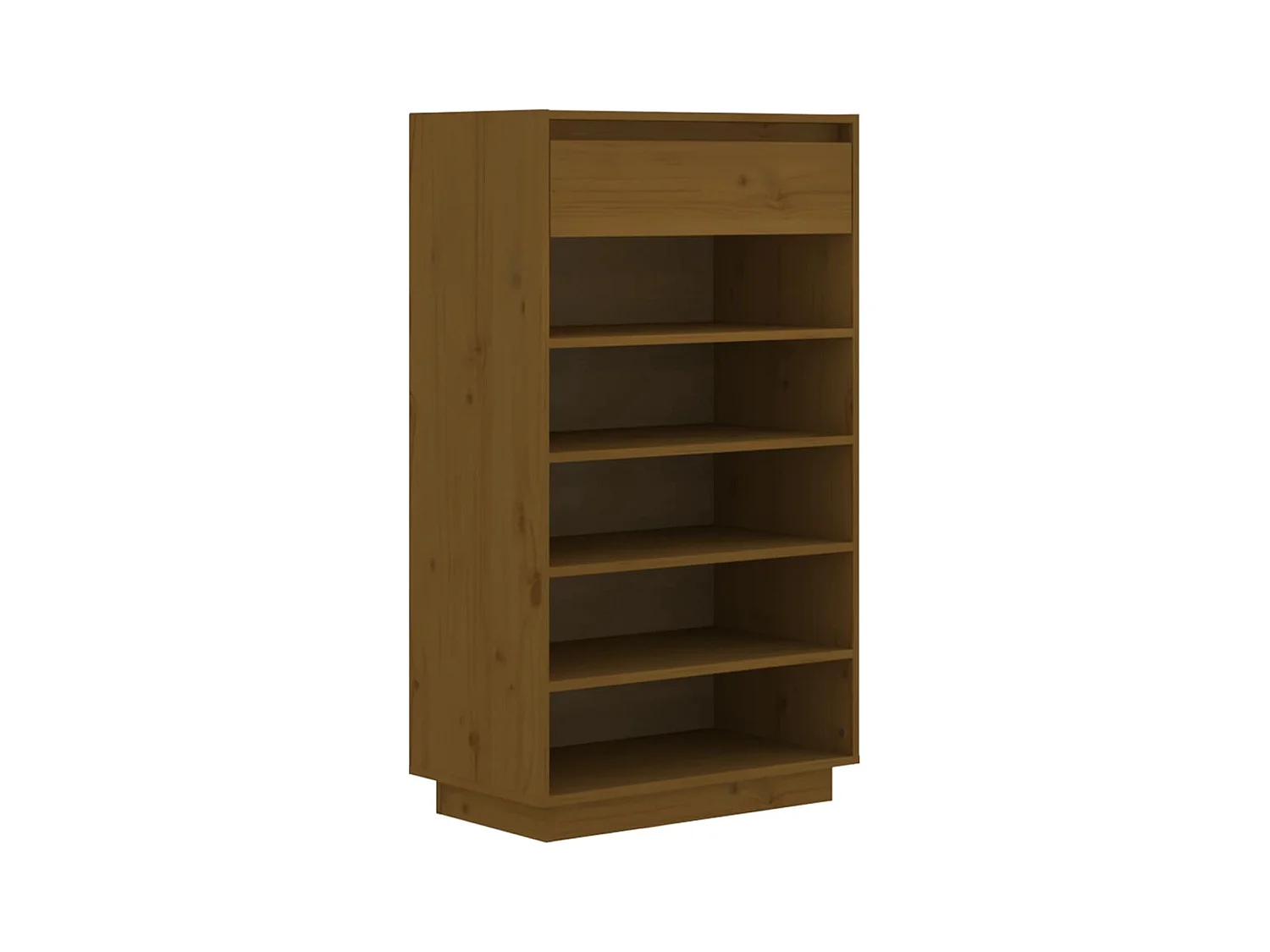 Armoire à chaussures Marron miel 60x34x105 Bois de pin massif