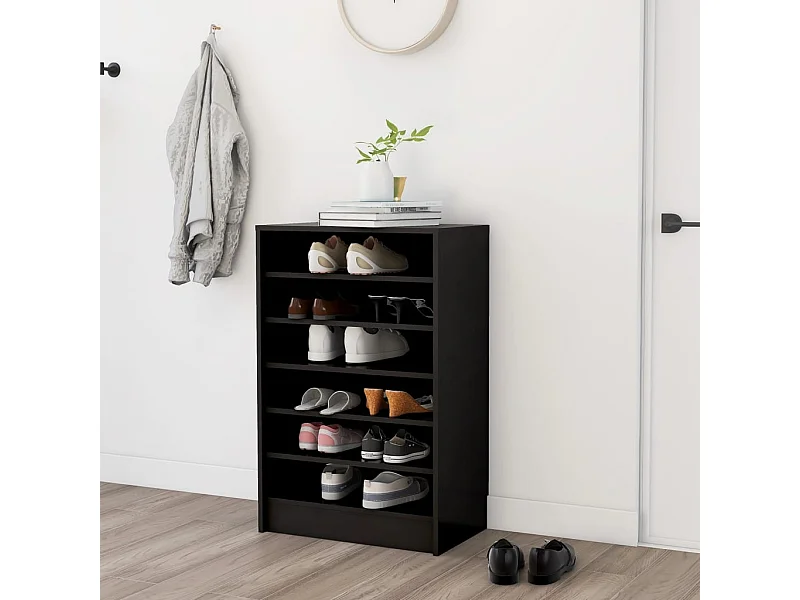 Armoire à chaussures Noir 60x35x92 2