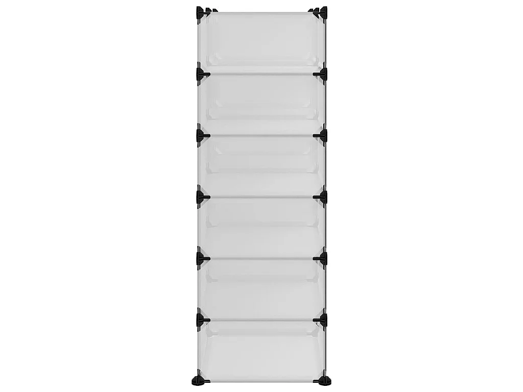 Étagère à chaussures Transparent 94,5x36,5x106 PP