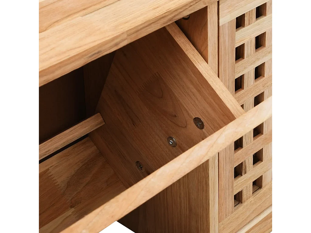 Banc de rangement de chaussures 94x20x38 Bois massif de noyer