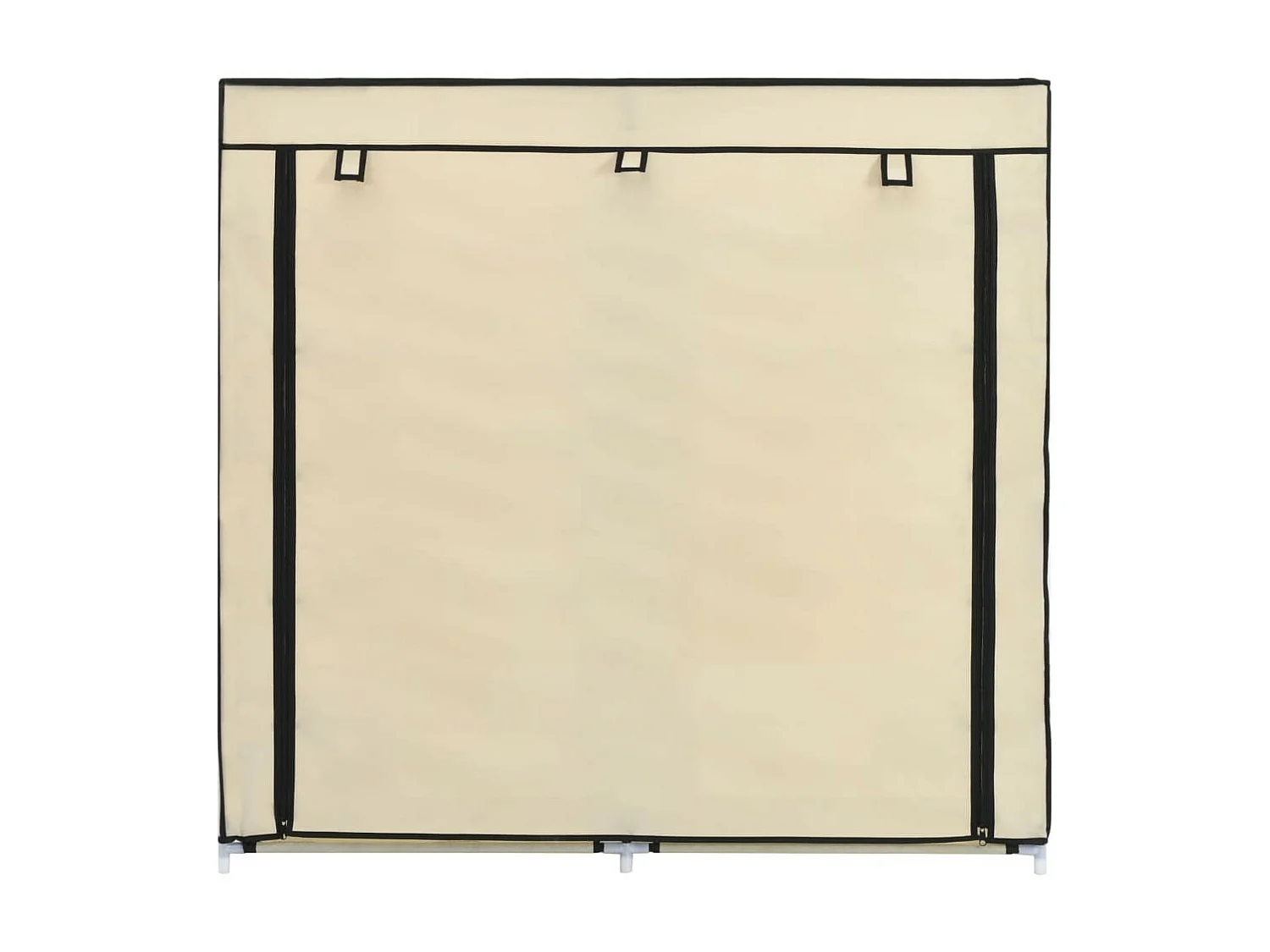 Armoire à chaussures avec housse Crème 115x28x110 Tissu