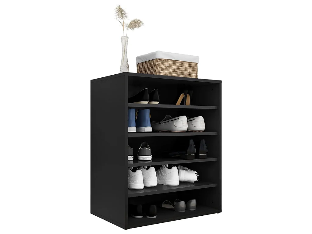Armoire à chaussures Noir 60x35x70