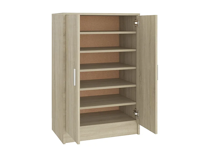 Armoire à chaussures Chêne Sonoma 60x35x92 2