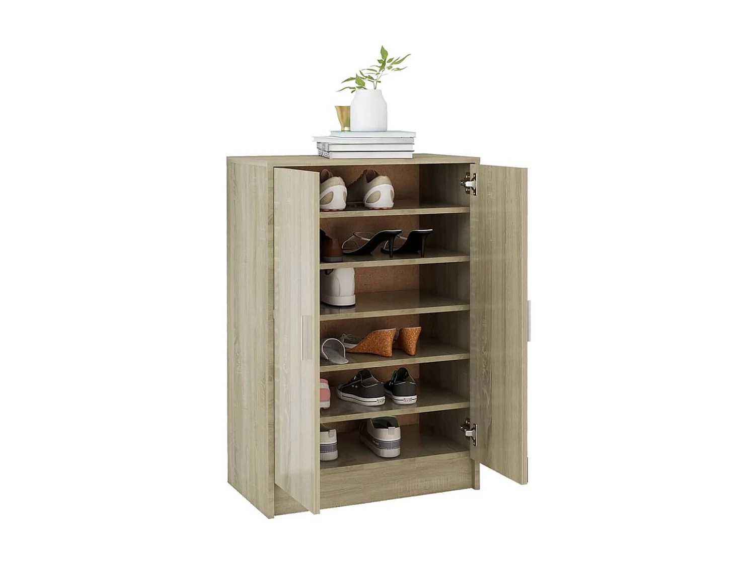 Armoire à chaussures Chêne Sonoma 60x35x92 2