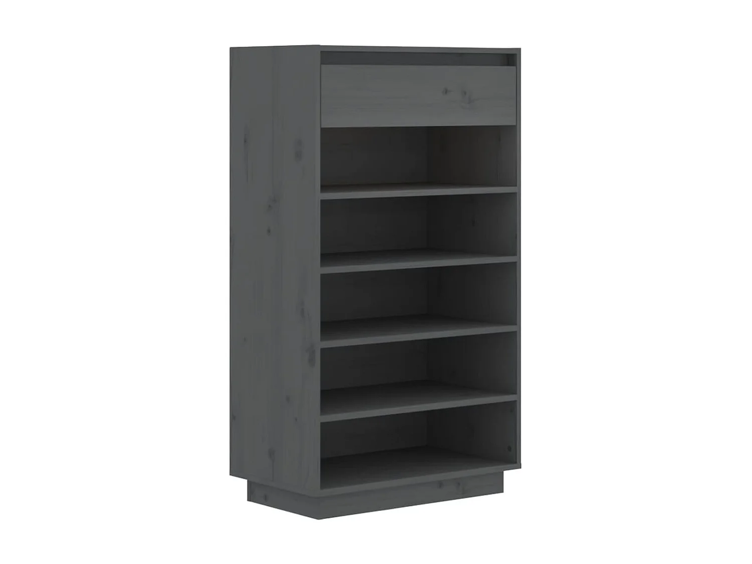 Armoire à chaussures Gris 60x34x105 Bois de pin massif