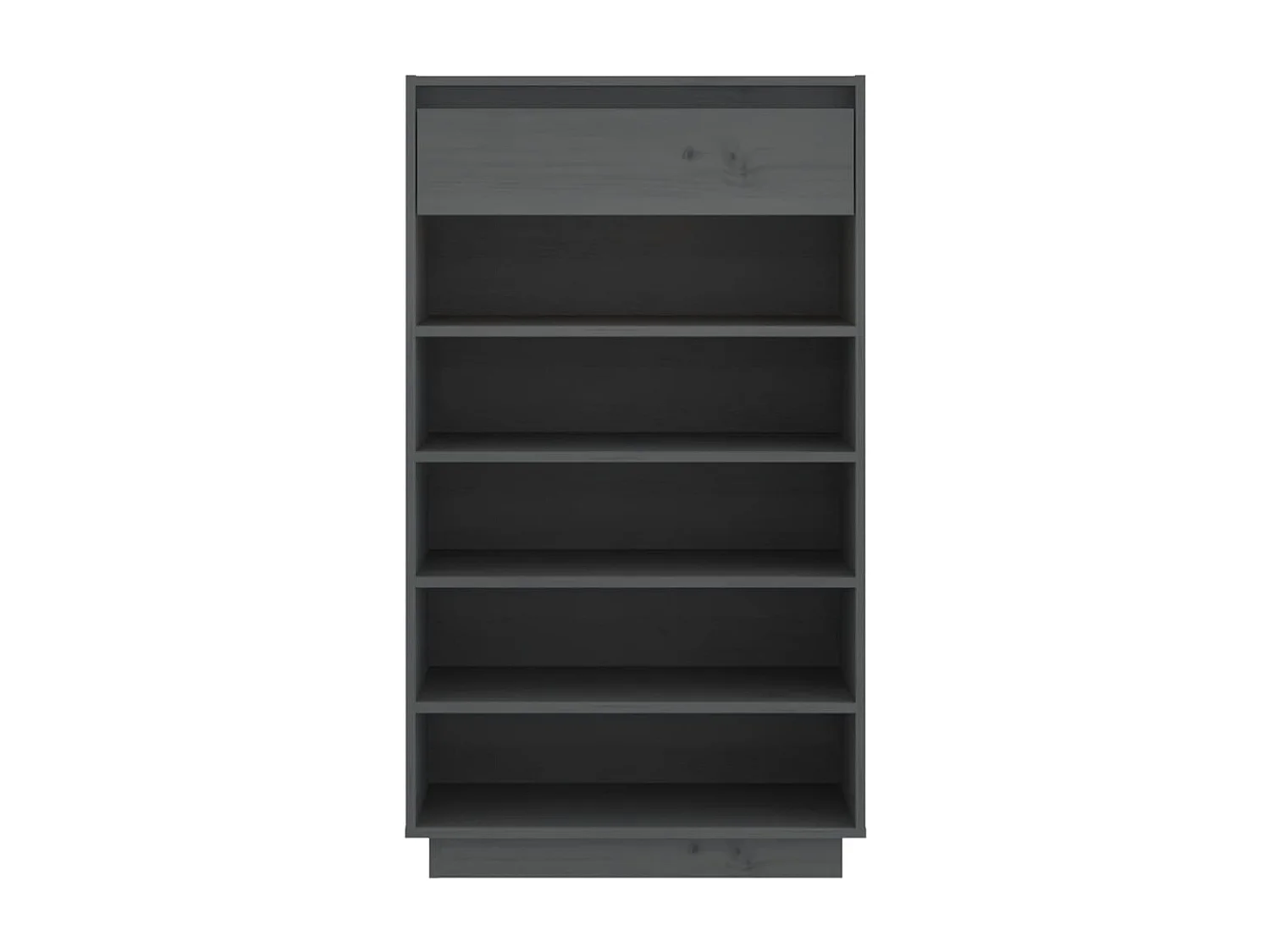 Armoire à chaussures Gris 60x34x105 Bois de pin massif