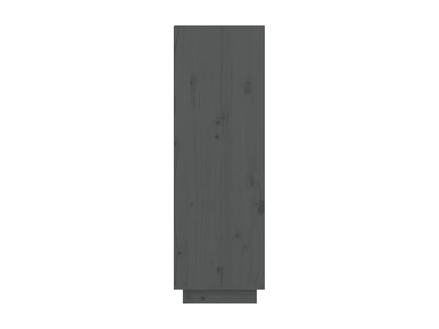 Armoire à chaussures Gris 60x34x105 Bois de pin massif