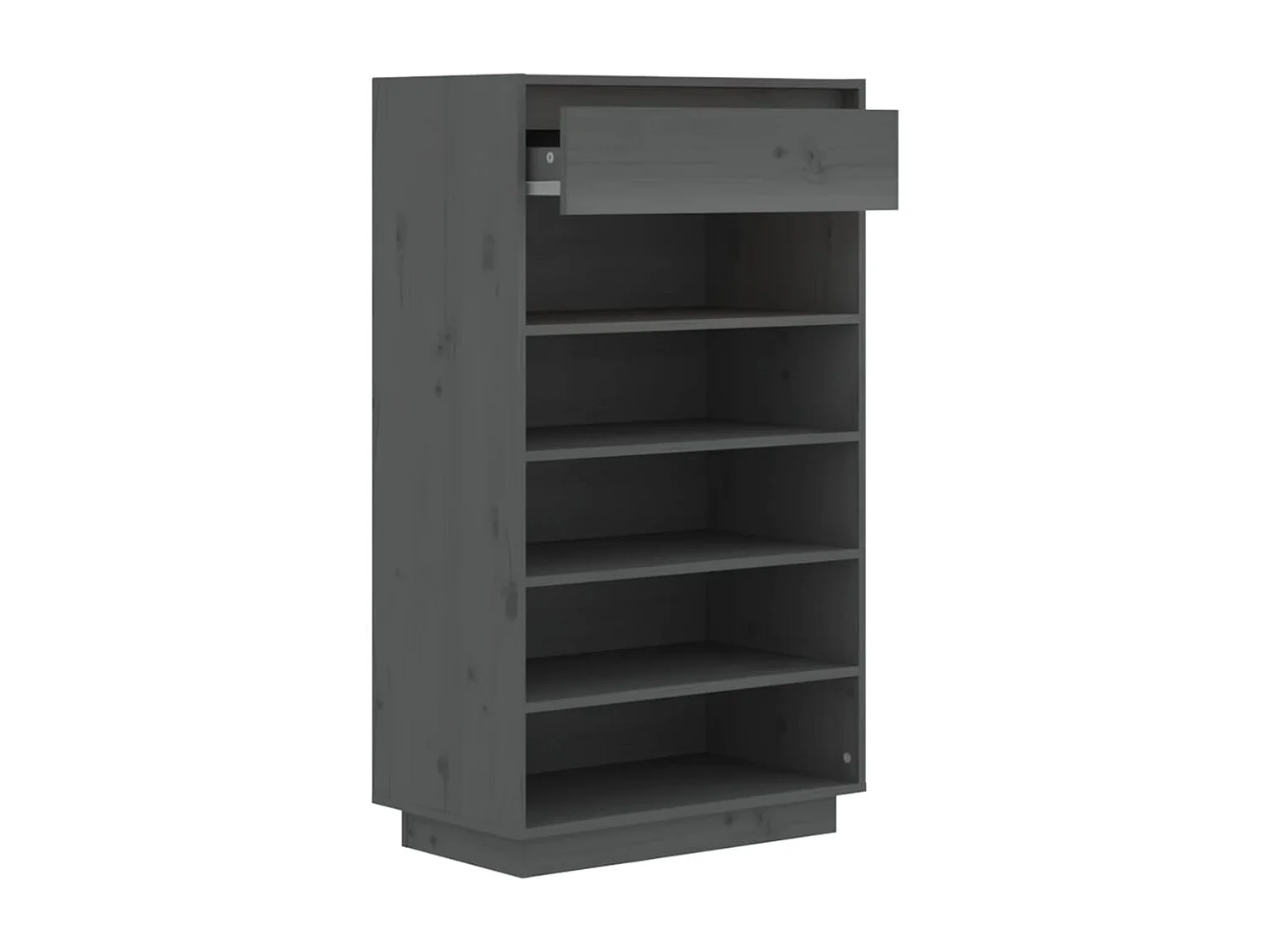 Armoire à chaussures Gris 60x34x105 Bois de pin massif