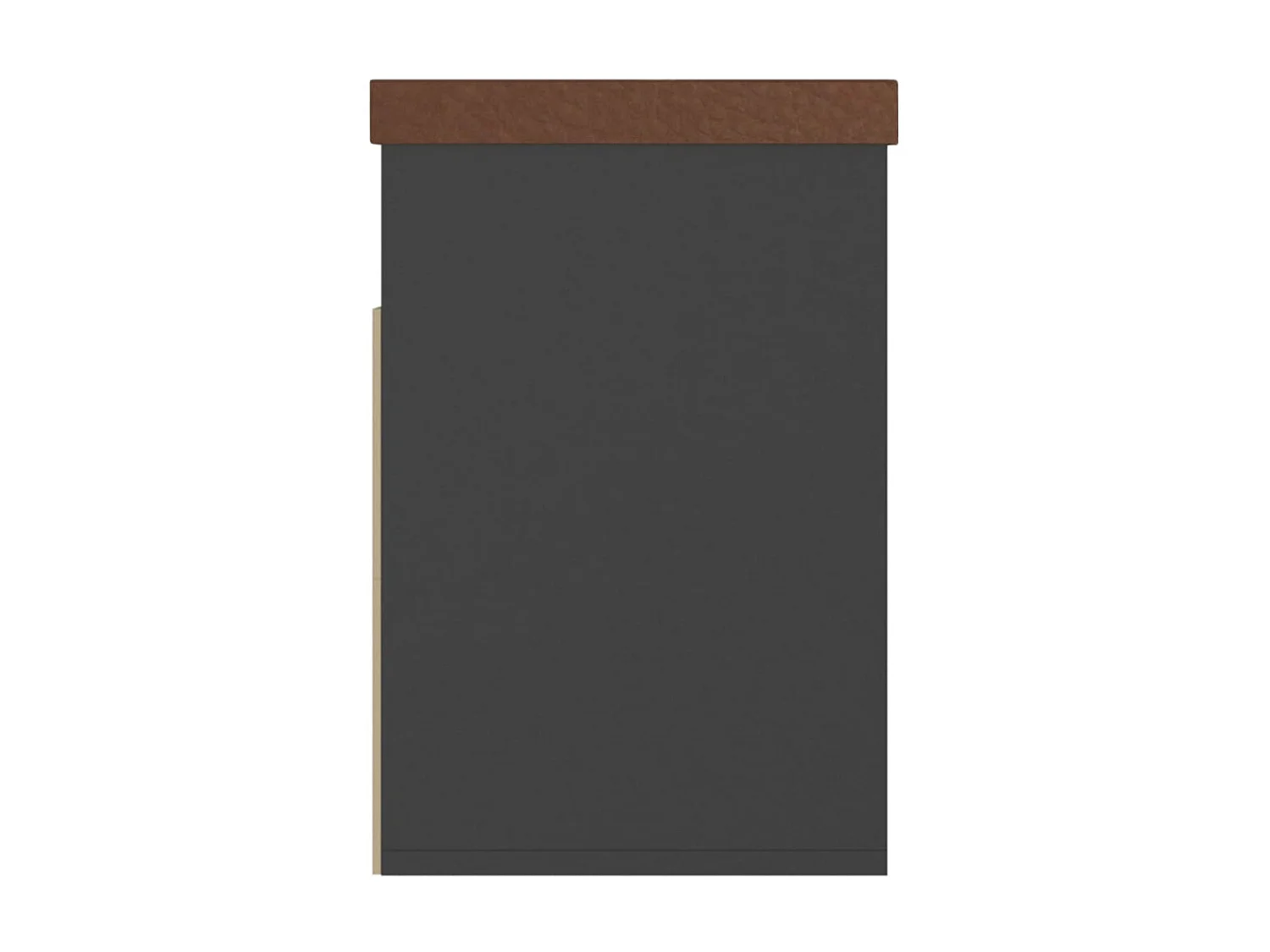 Banc à chaussures avec coussin Gris 80x30x47