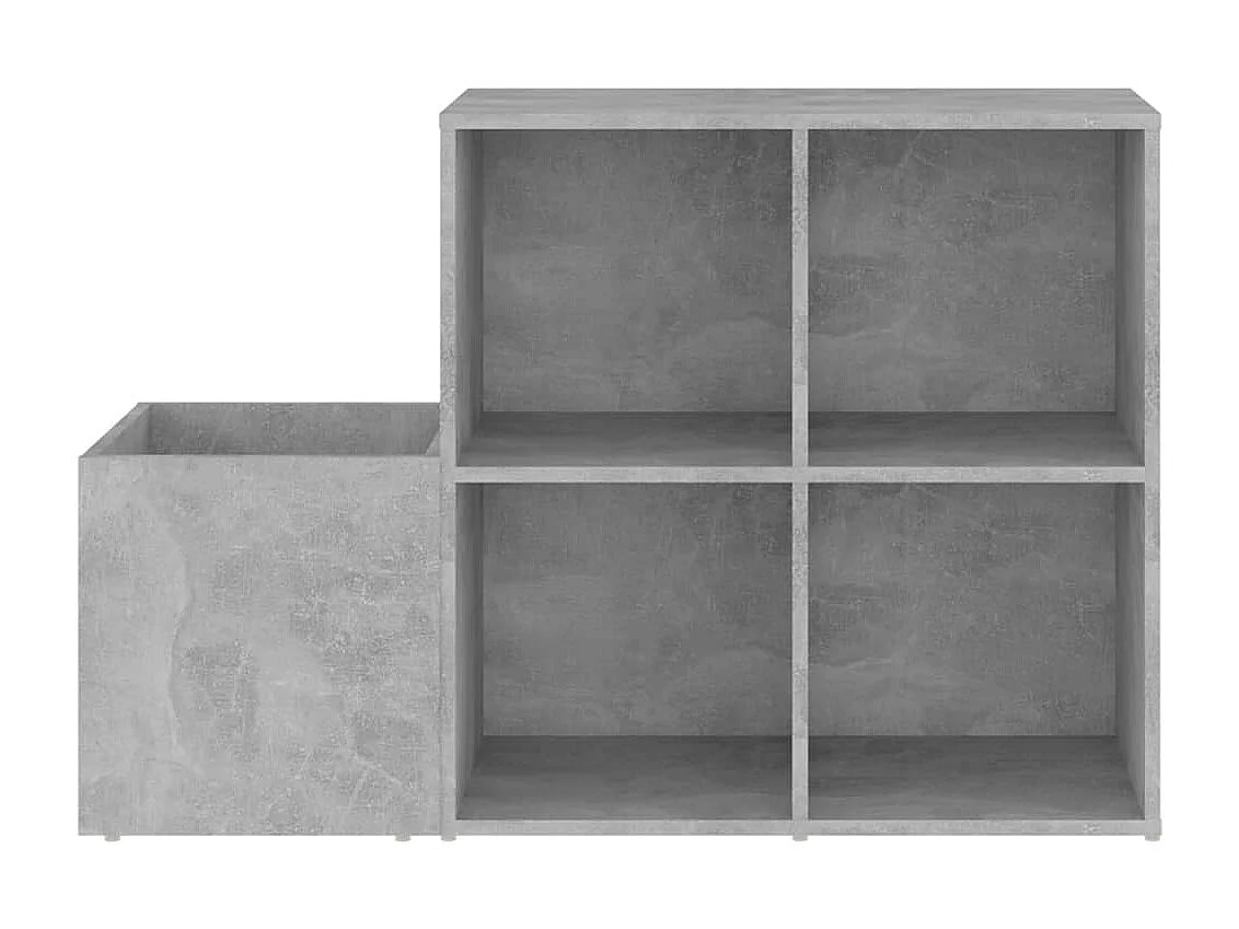 Armoire à chaussures entrée Gris béton 105x35,5x70