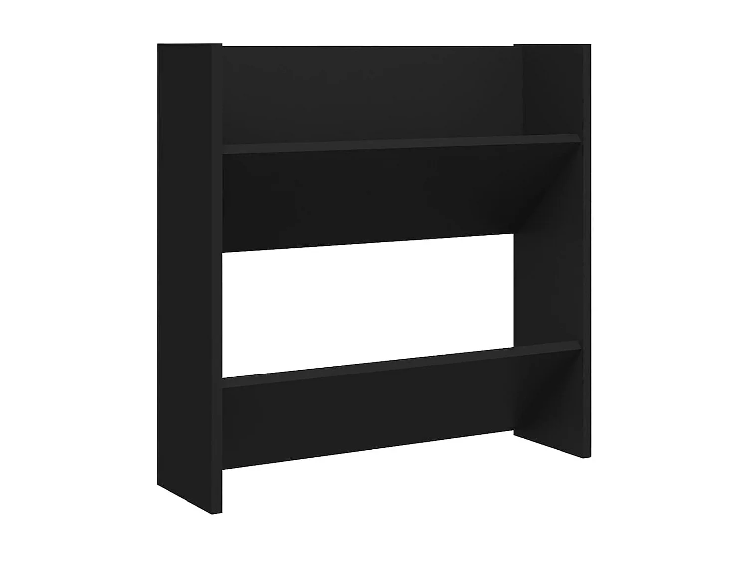 Armoire à chaussures murale Noir 60x18x60