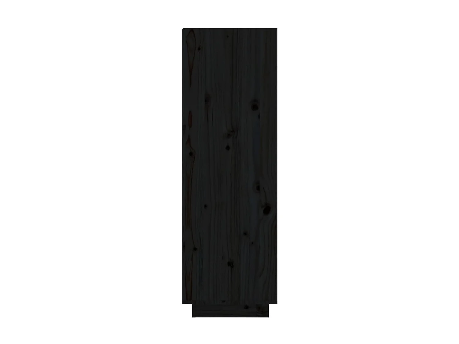 Armoire à chaussures Noir 34x30x105 Bois de pin massif