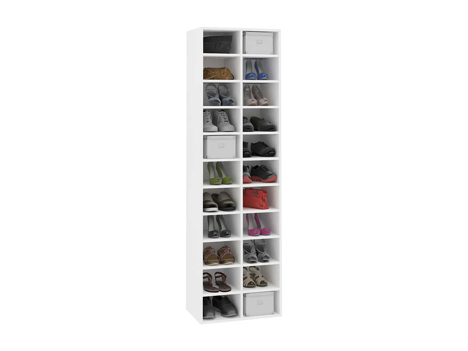 Armoire à chaussures Blanc 54 x 34x183