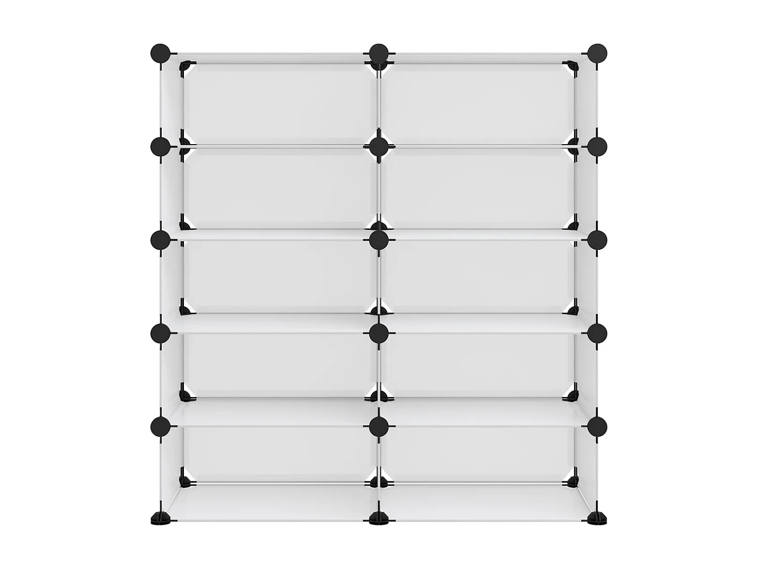 Étagère à chaussures Transparent 84x32x88,5 PP