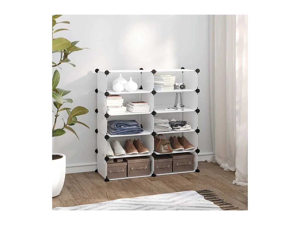 Schoenenrek 84x32x88,5 cm polypropeen transparant
