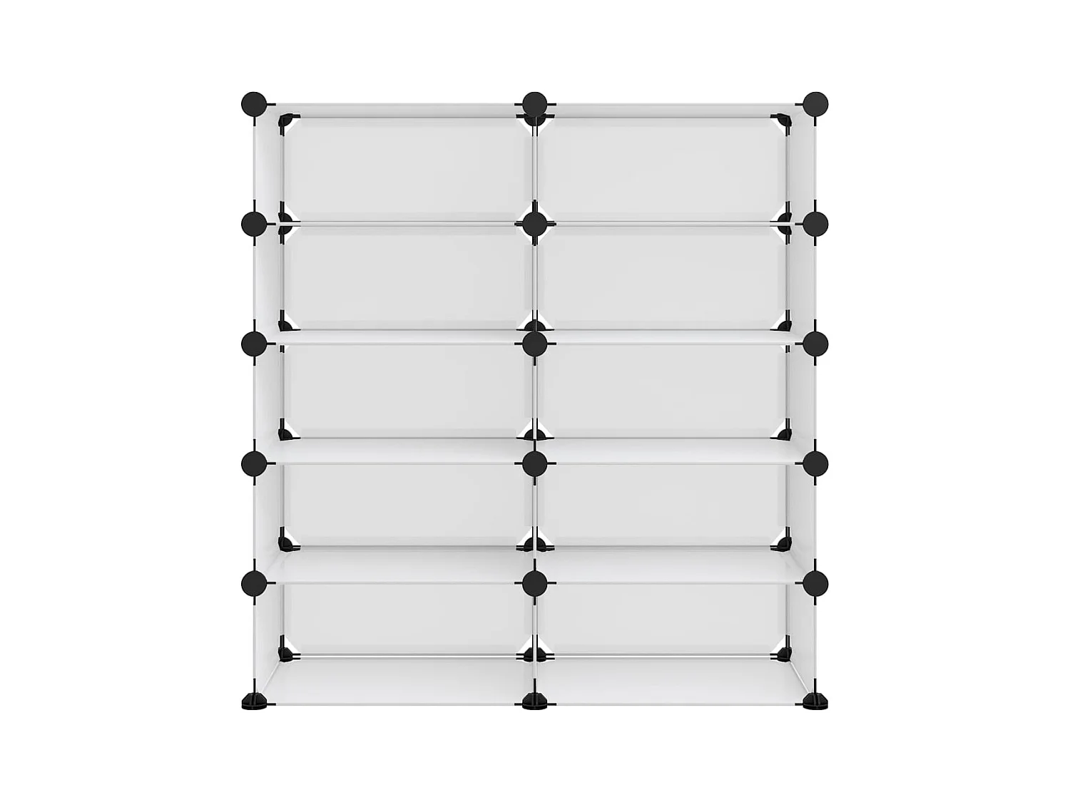 Schoenenrek 84x32x88,5 cm polypropeen transparant