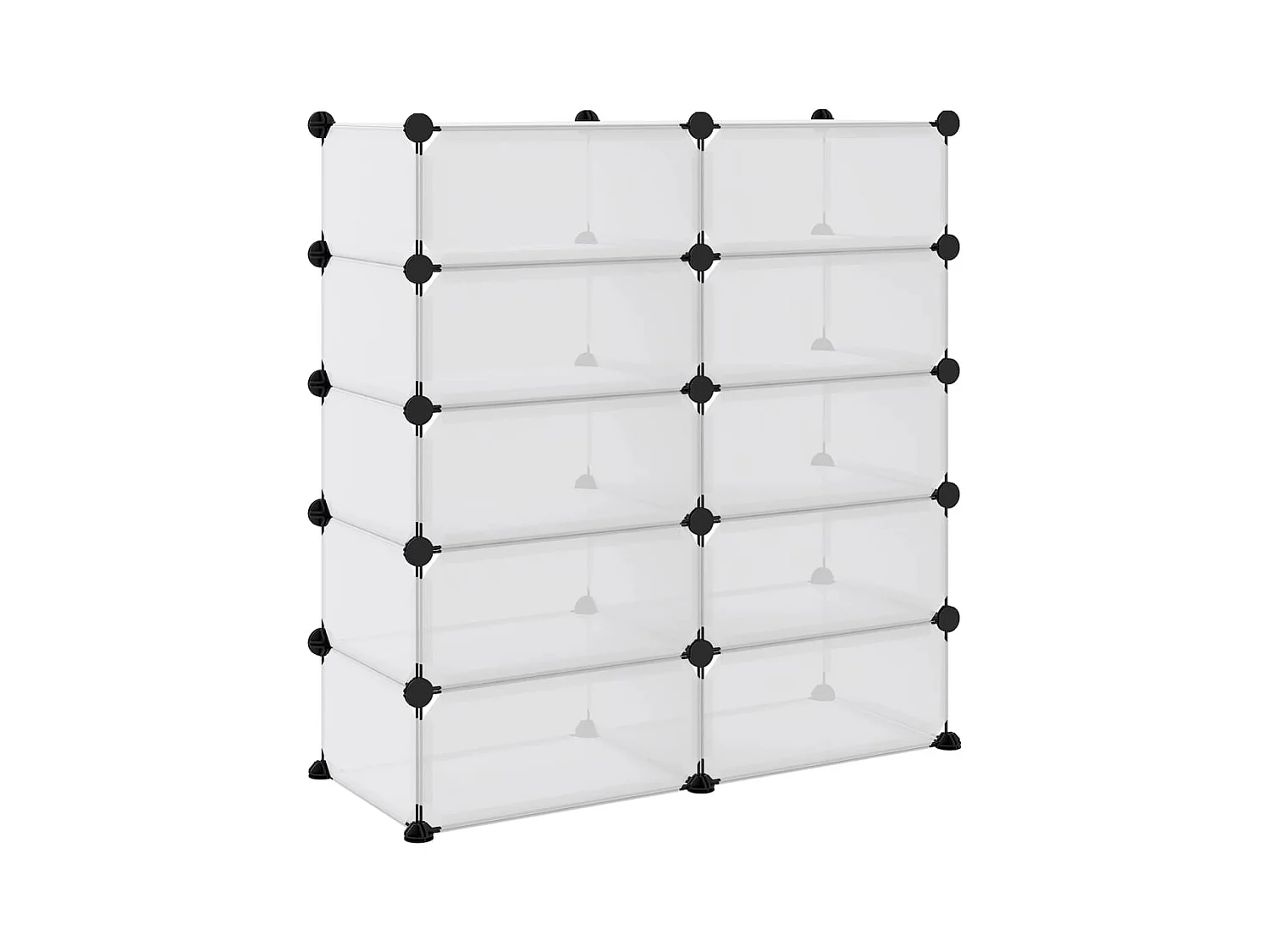 Schoenenrek 84x32x88,5 cm polypropeen transparant