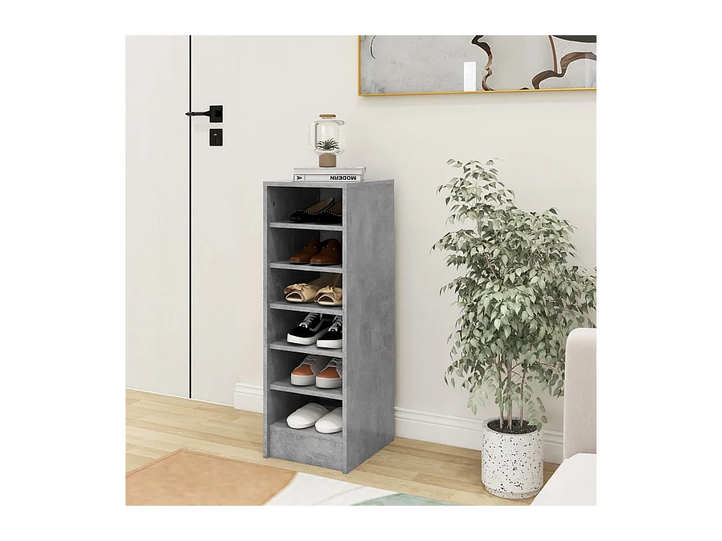 Armoire à chaussures Gris 31,5x35x90