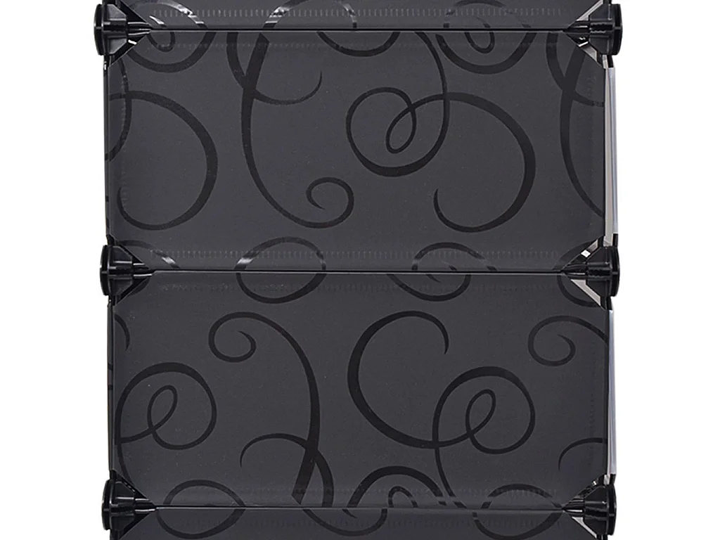 Armoire à chaussures avec 10 compartiments Noir