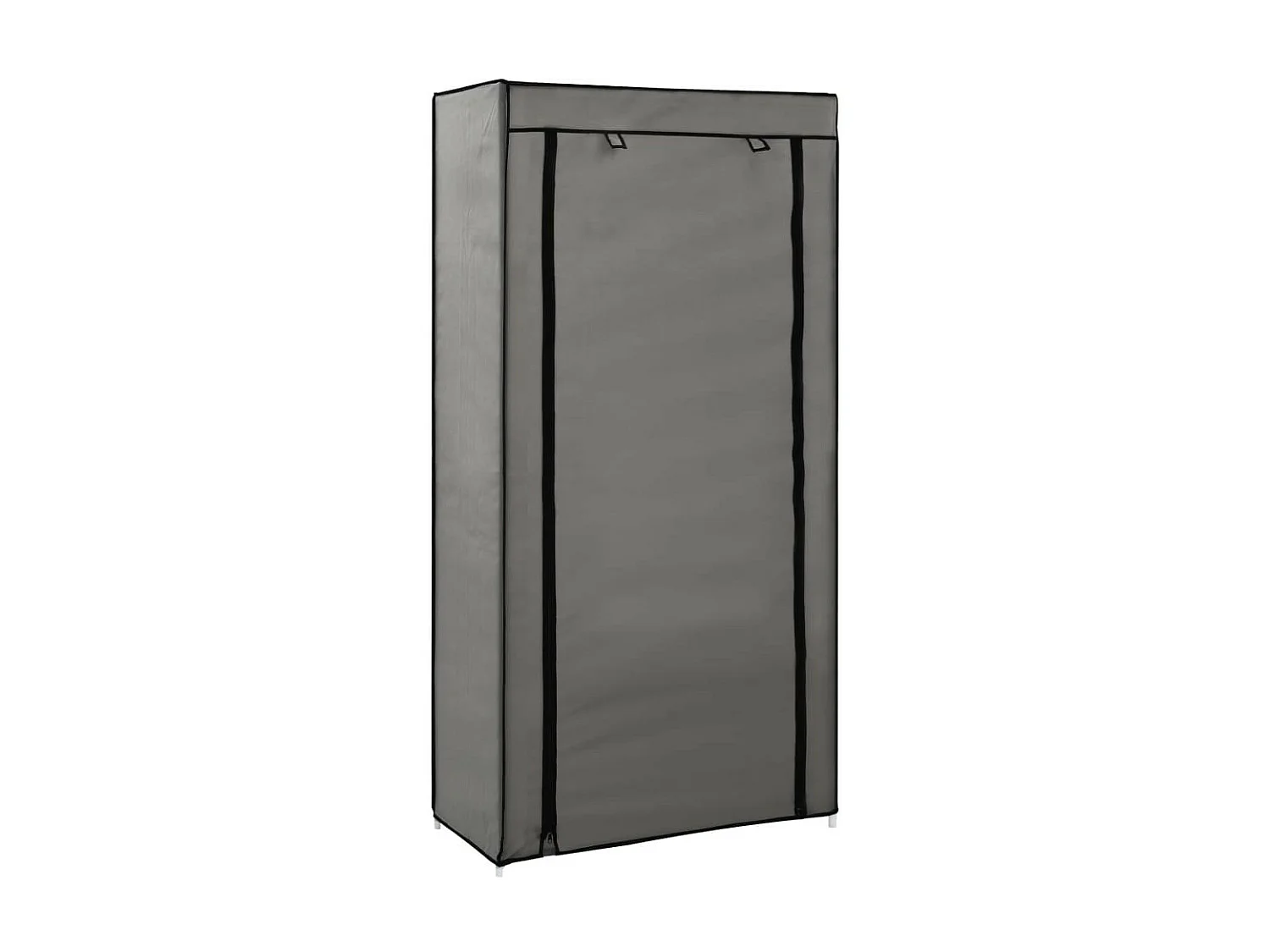 Armoire à chaussures avec housse Gris 58x28x106 Tissu