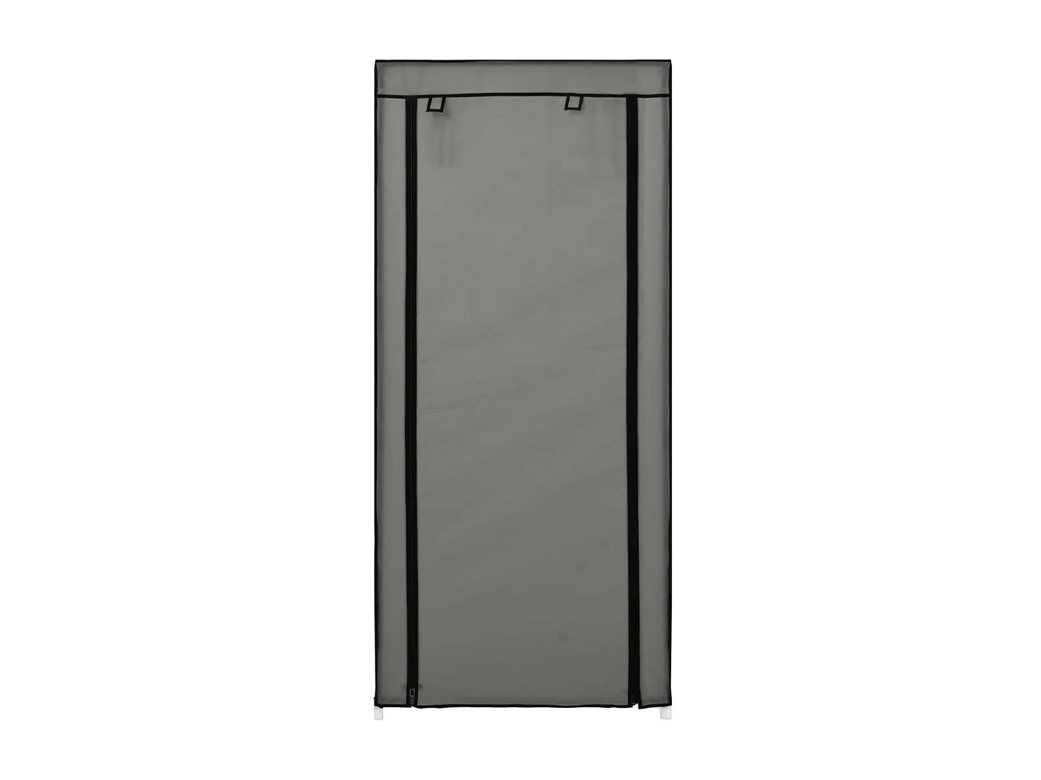 Armoire à chaussures avec housse Gris 58x28x106 Tissu