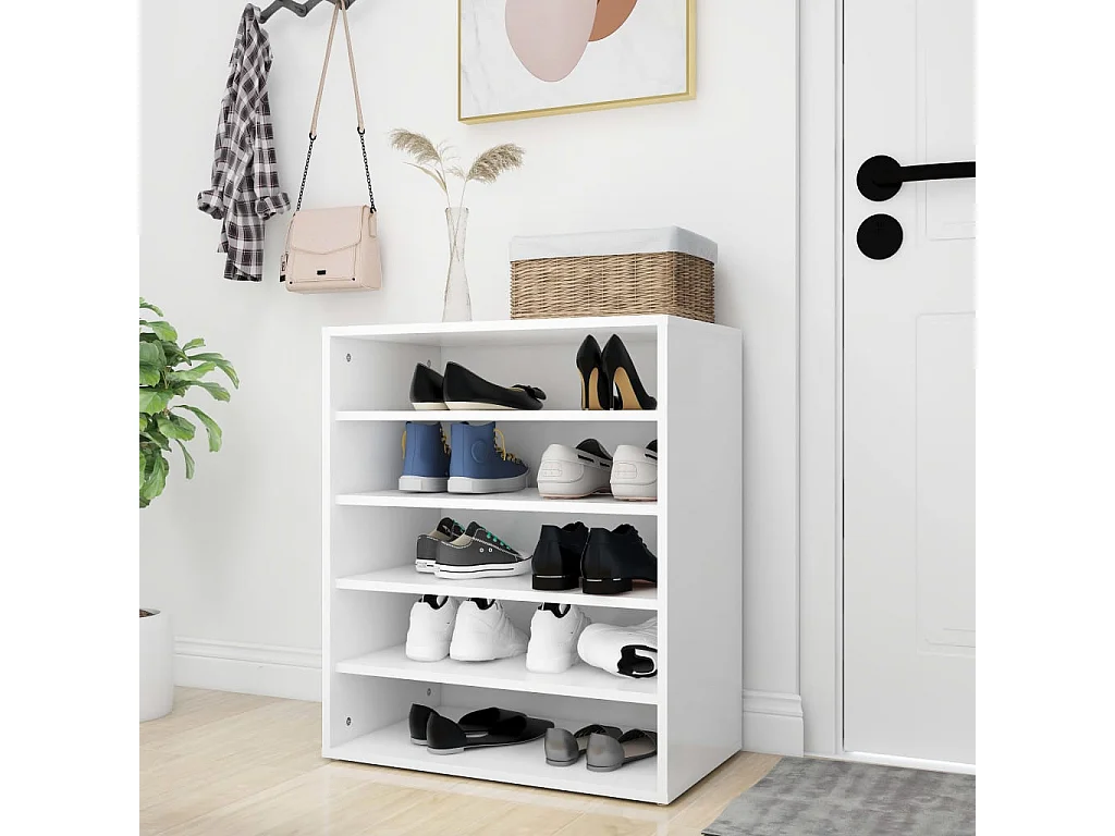 Armoire à chaussures Blanc 60x35x70