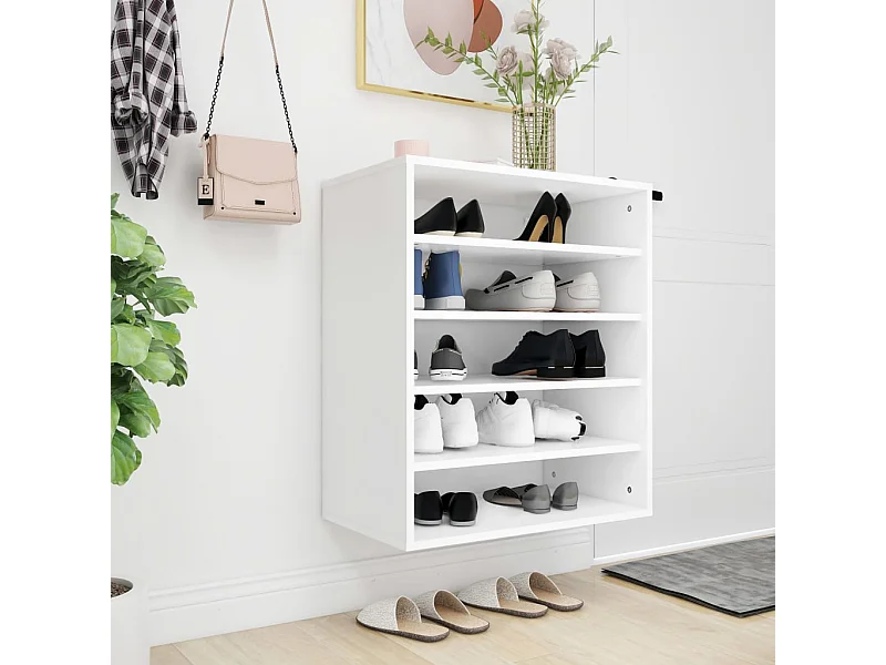 Armoire à chaussures Blanc 60x35x70