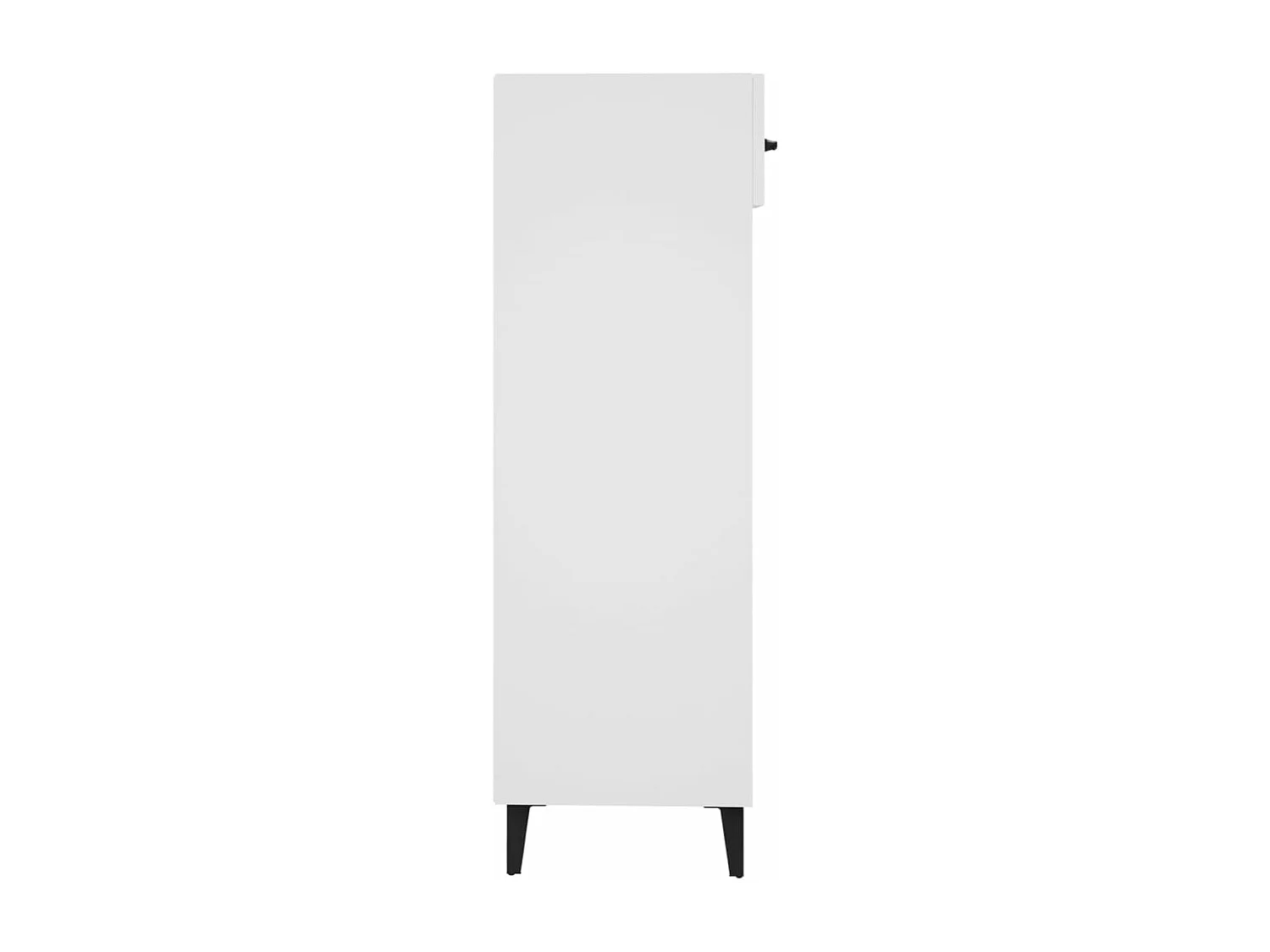 Armoire à chaussure Blanc brillant 30x35x105 Bois ingénierie