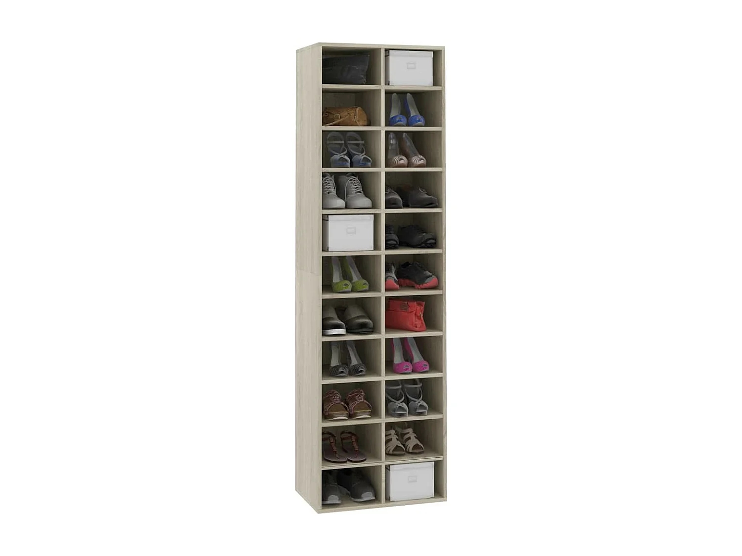 Armoire à chaussures Chêne sonoma 54x34x183