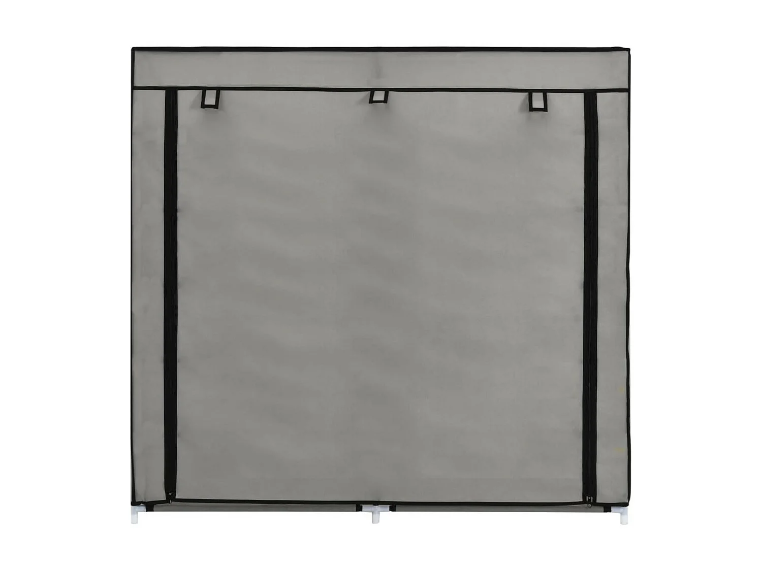 Armoire à chaussures avec housse Gris 115x28x110 Tissu