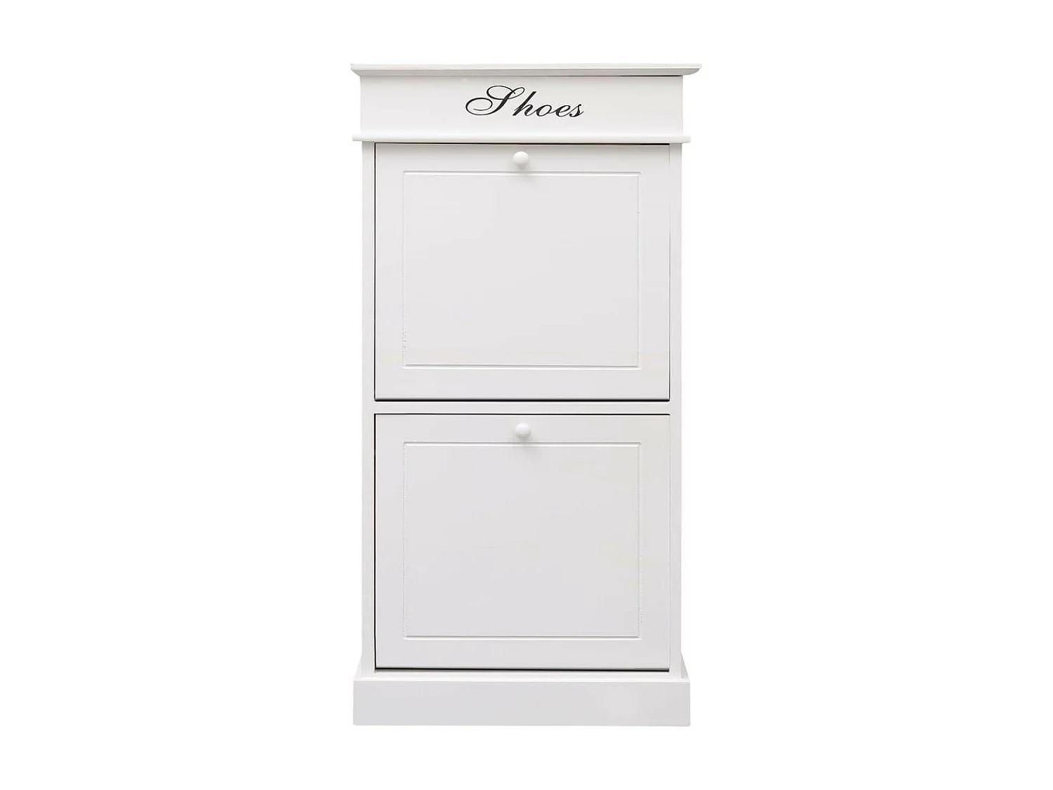 Armoire à chaussures Blanc 50 x 28x98 Bois de Paulownia