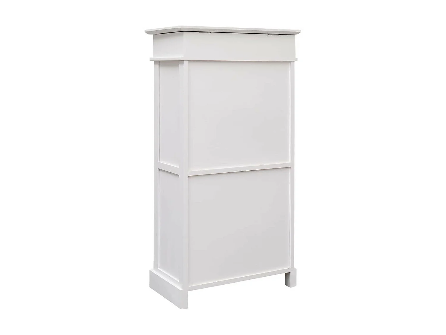 Armoire à chaussures Blanc 50 x 28x98 Bois de Paulownia