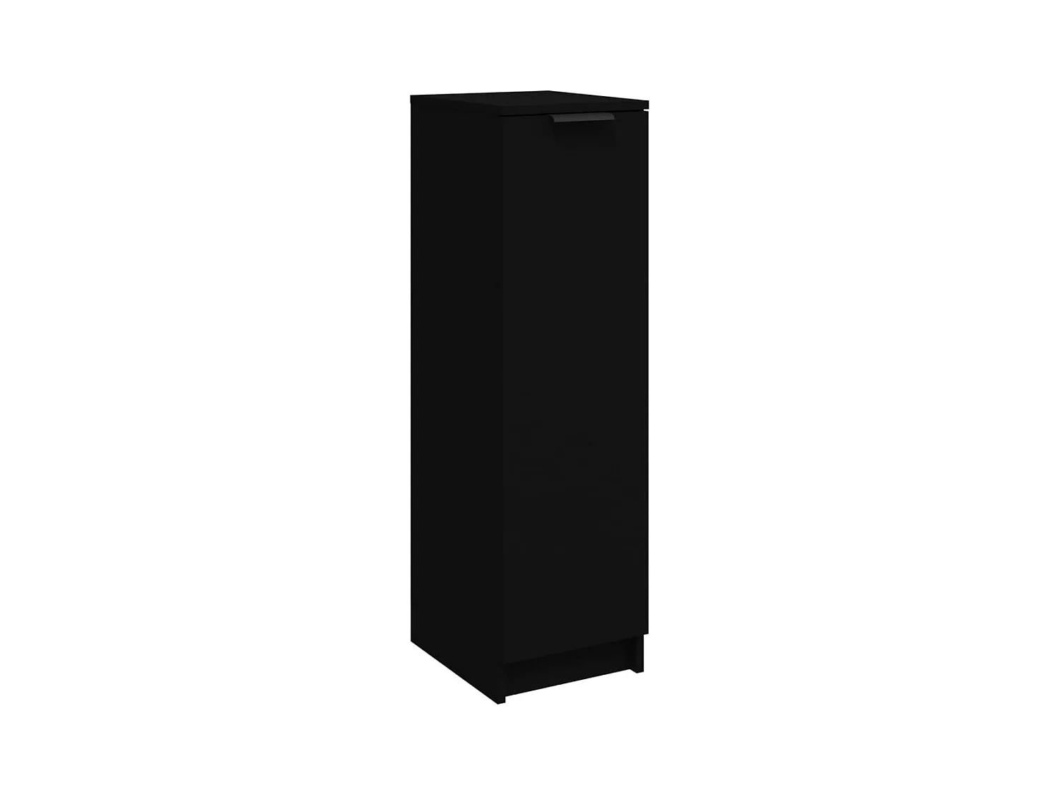 Armoire à chaussures noir 30x35x100 bois d'ingénierie