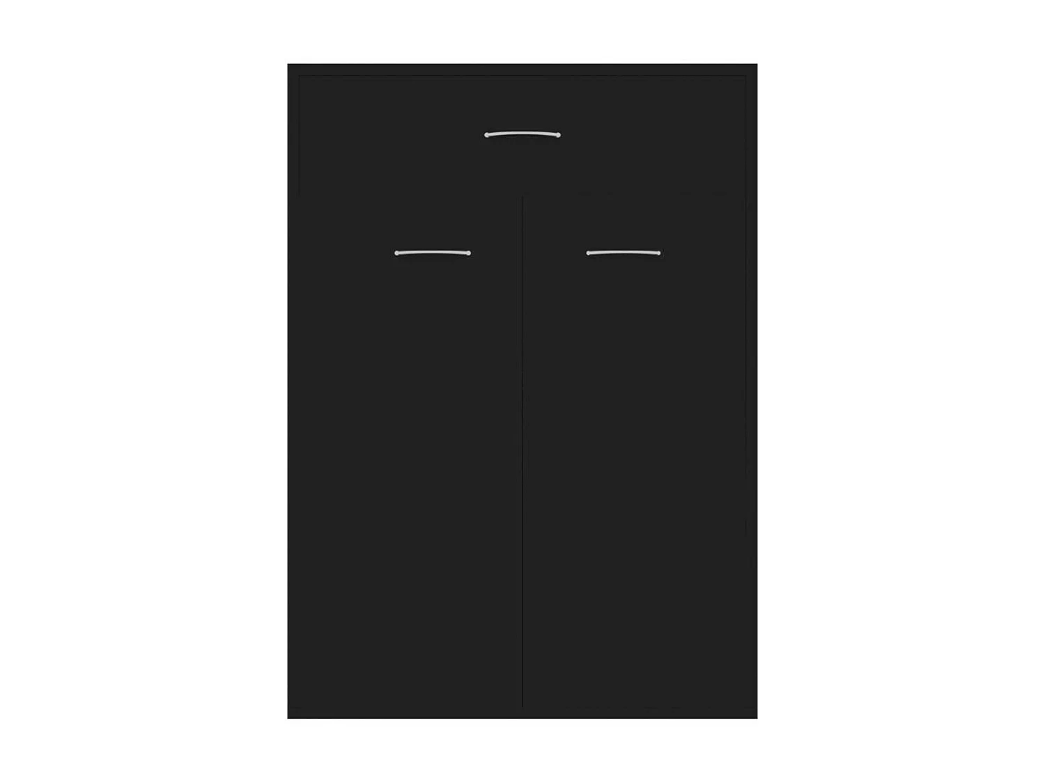 Armoire à chaussures Noir 60x35x84